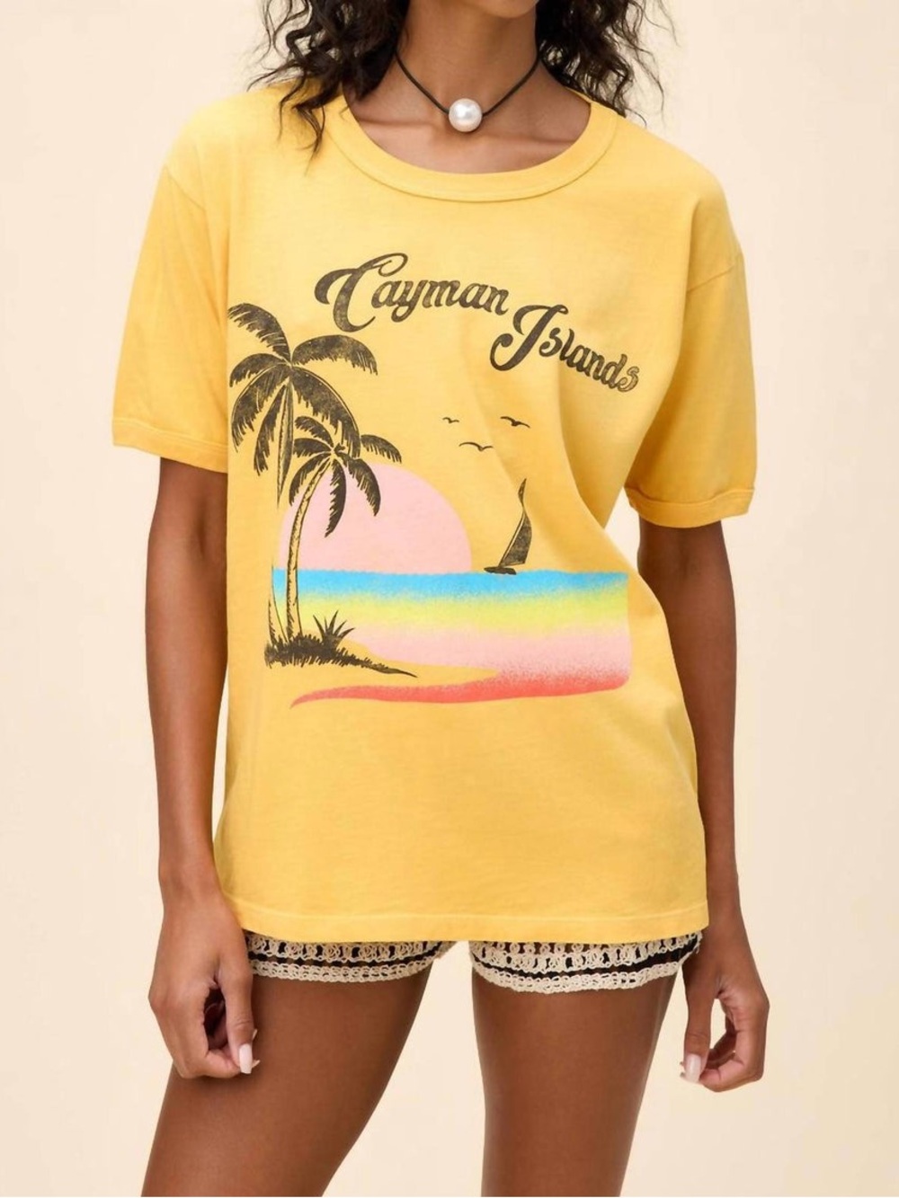 Daydreamer Cayman Islands Ringer Tee